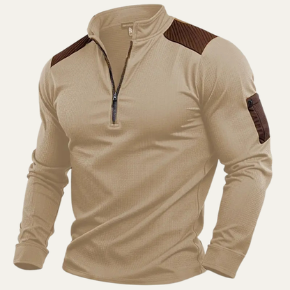 Men's Breathable Water Resistant Outdoor Pullover Jacket