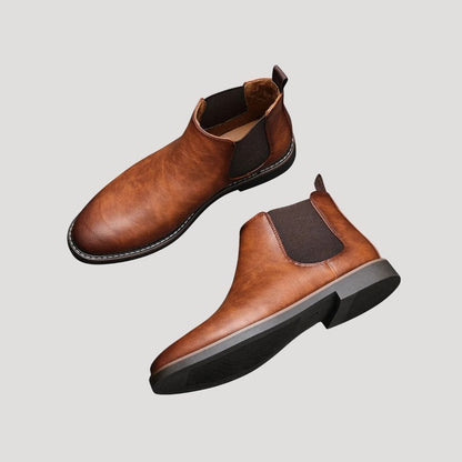 Insulated Waterproof Leather Ankle Boots