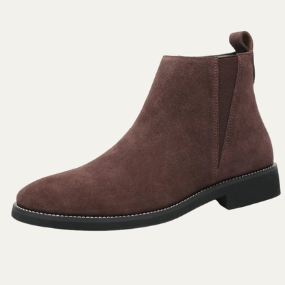 Luxury Men's Real Suede Chelsea Ankle Boots