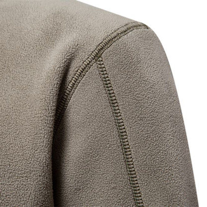 Men's Casual Zip-Up Stand-Collar Sweatshirt