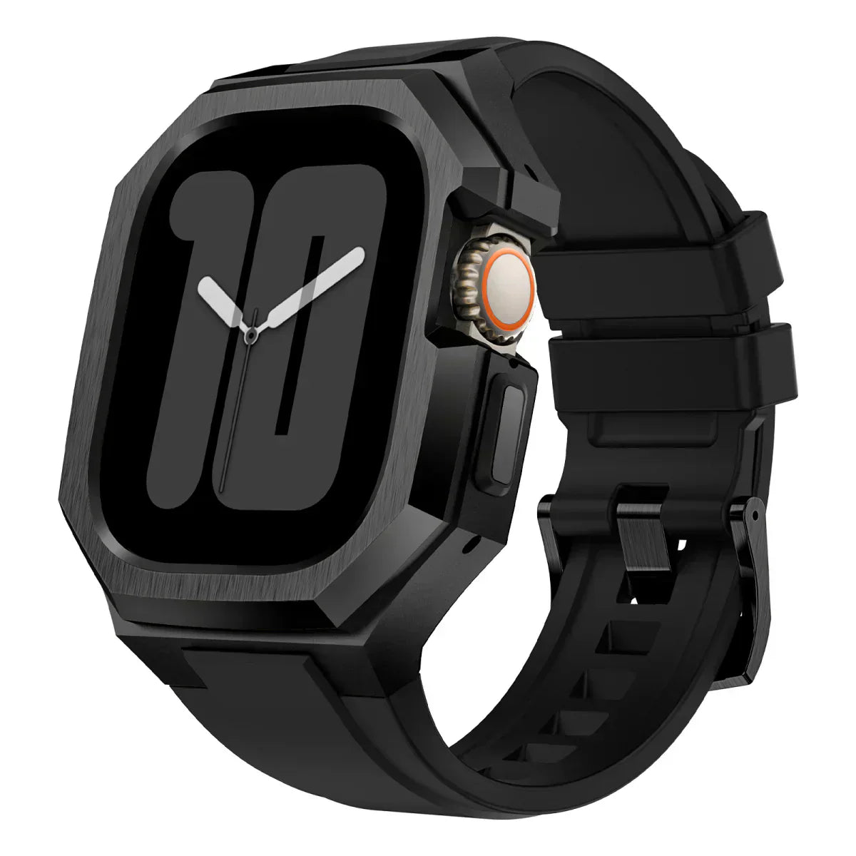 Colorful Silicone Apple Watch Band With Silver Case