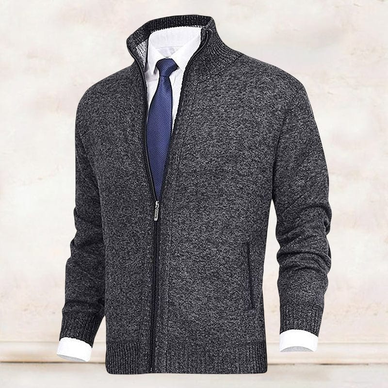 Cozy Oversized Crew Neck Cardigan Sweater