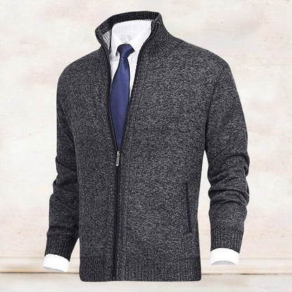 Cozy Oversized Crew Neck Cardigan Sweater