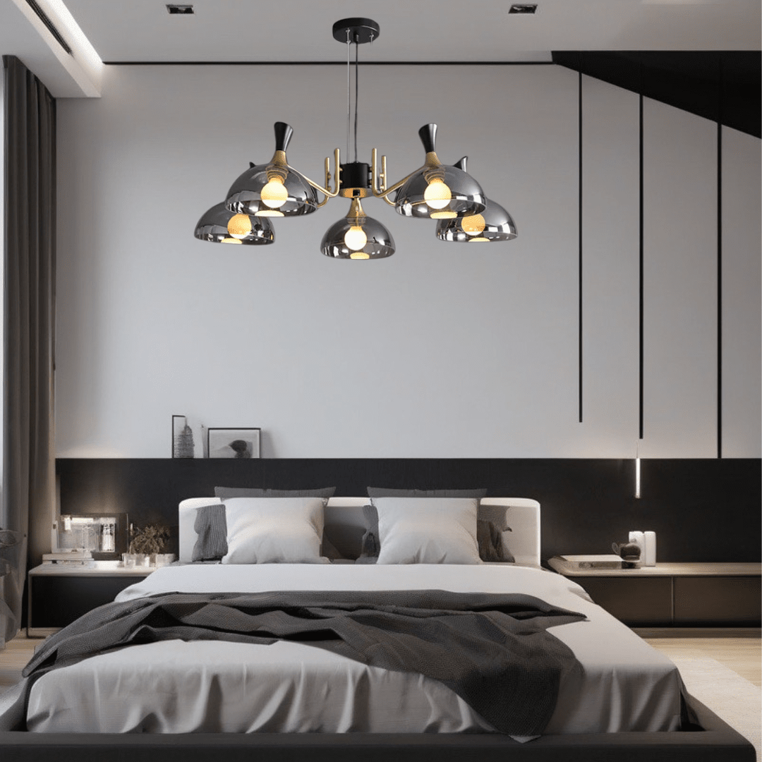 Luxurious Black Crystal Ceiling Light Fixture - OutfitLondon