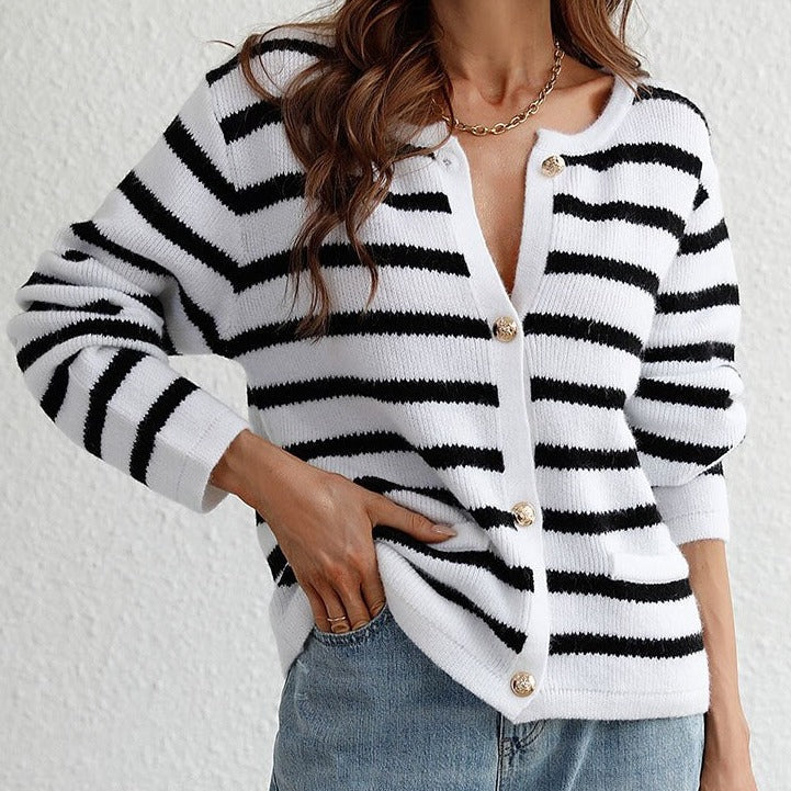 Cozy Ladies' Knit Winter Cardigan Sweater