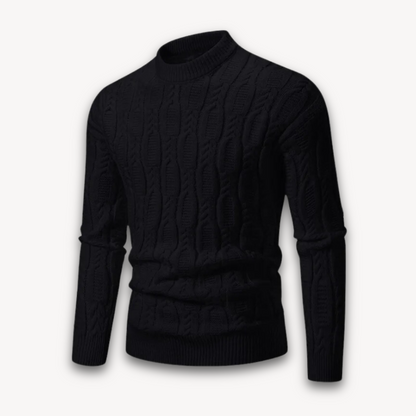 Cozy Crew Neck Cotton Sweater for Men