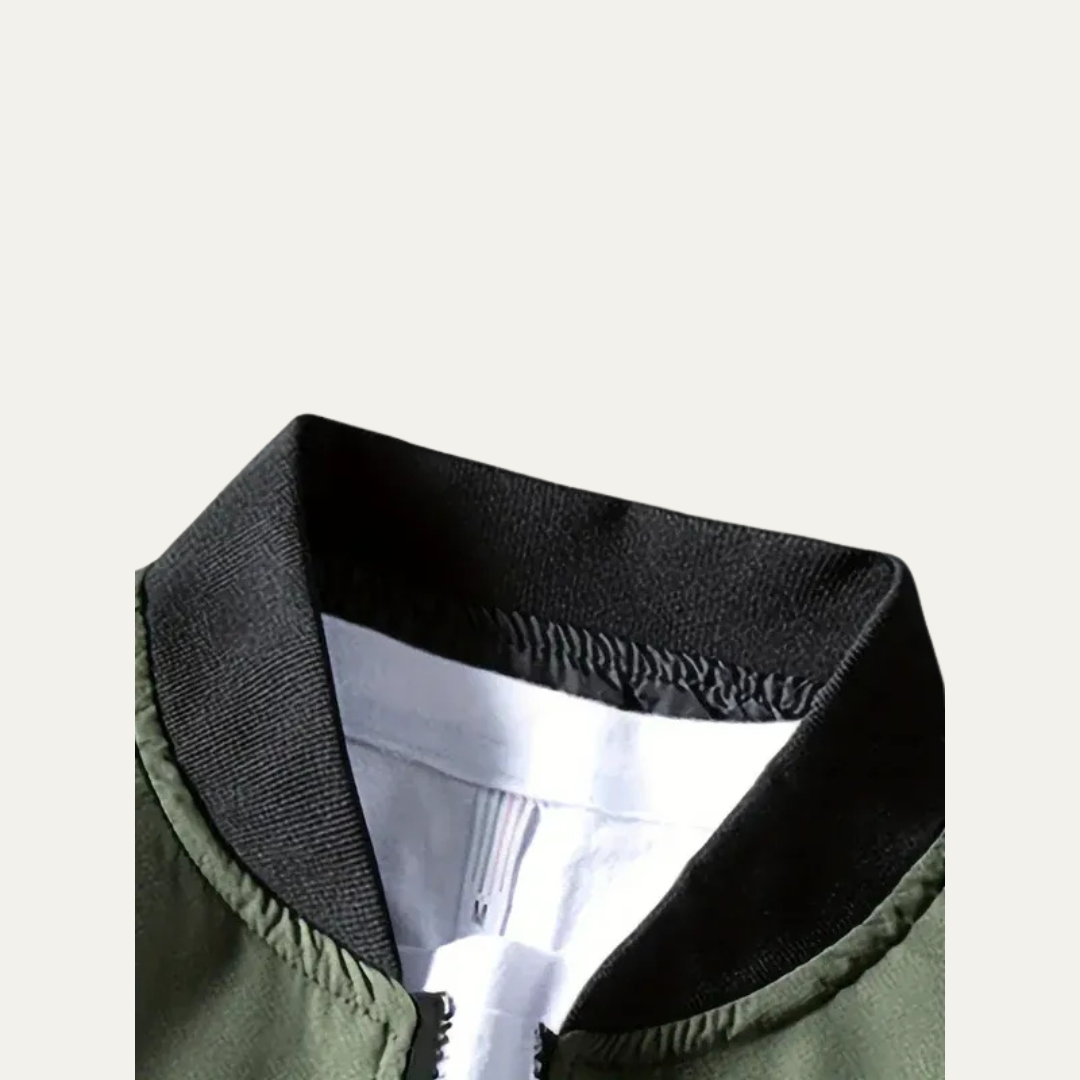 Men's Slim Fit Athletic Bomber Coat