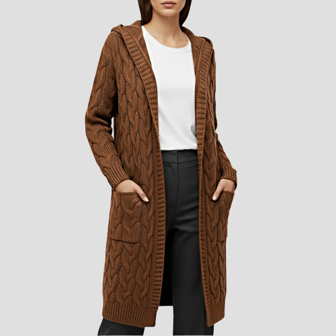 Soft Oversized Knit Open Cardigan Sweater