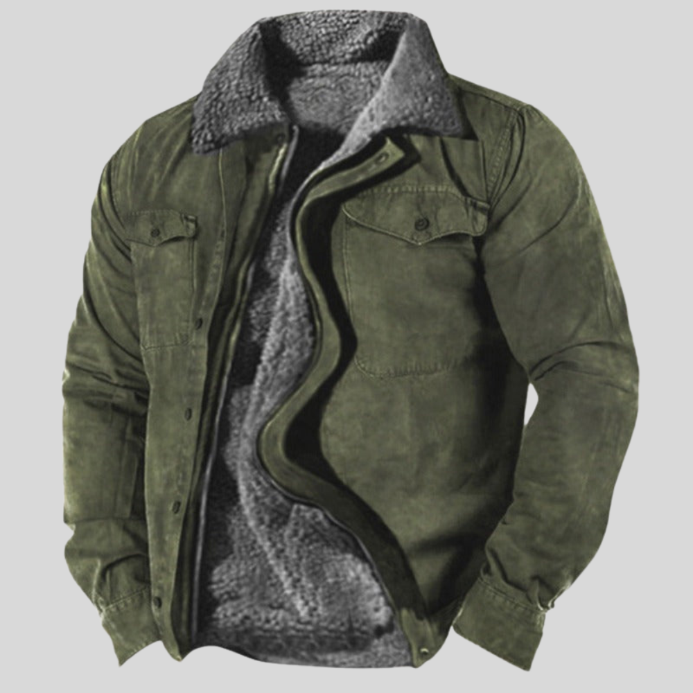 Warm Waterproof Men's Fleece Coat