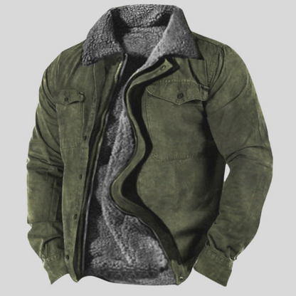 Warm Waterproof Men's Fleece Coat