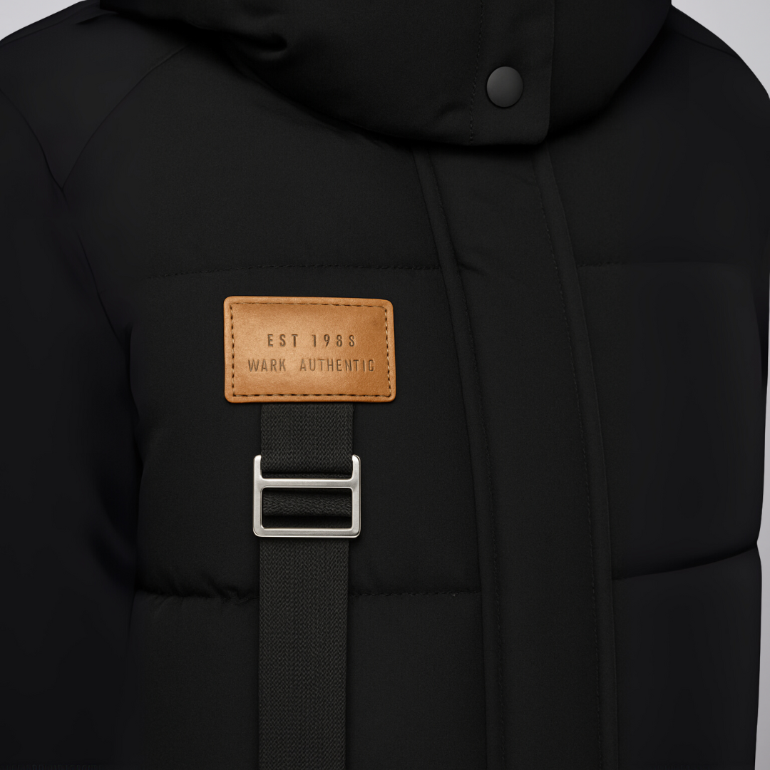 Warm Women's Parka Coat with Lace Details