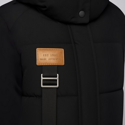 Warm Women's Parka Coat with Lace Details