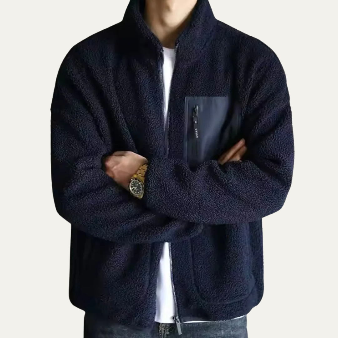 Men's Soft Thermal Fleece Zip Up Jacket