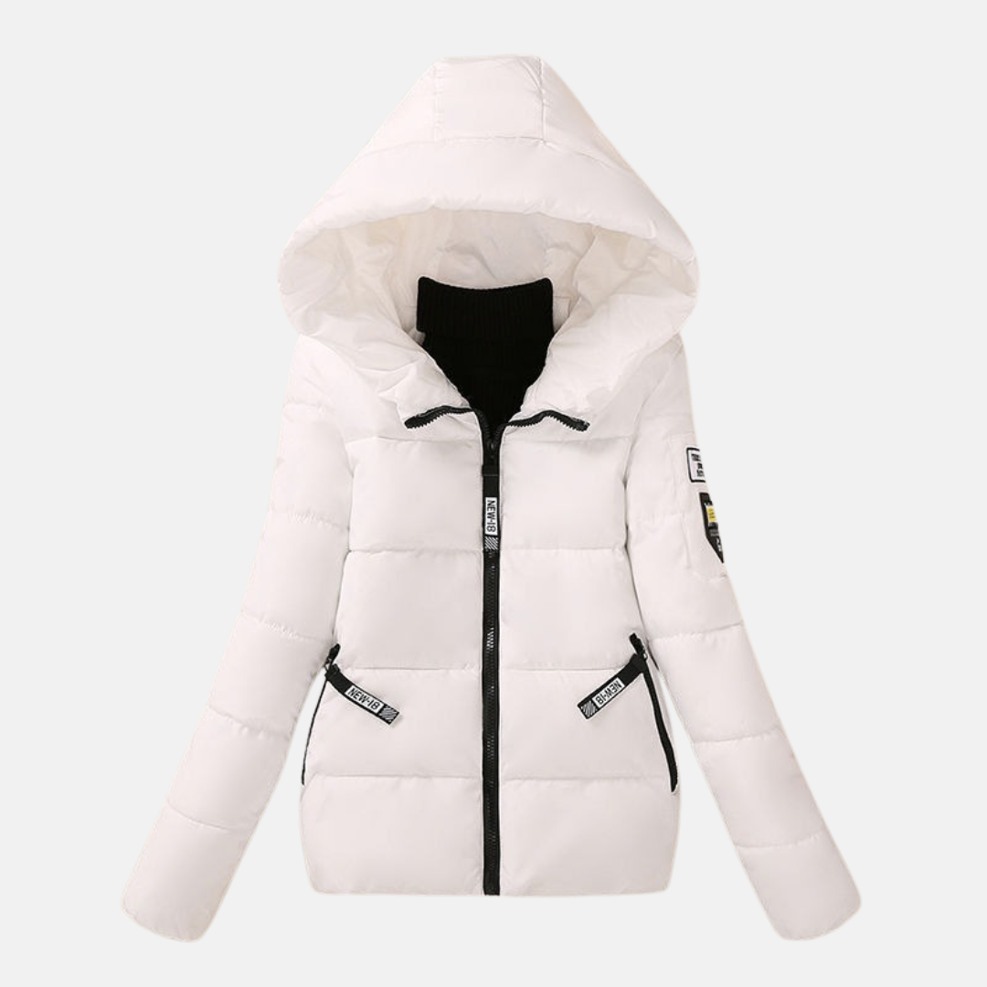 Soft Padded Women's Parka Coat with Hood