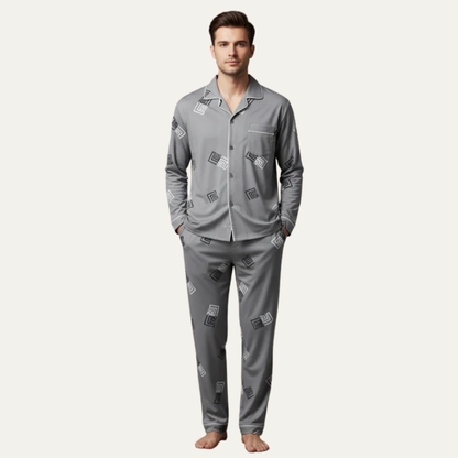 Classic Plaid Sleepwear Set for Men