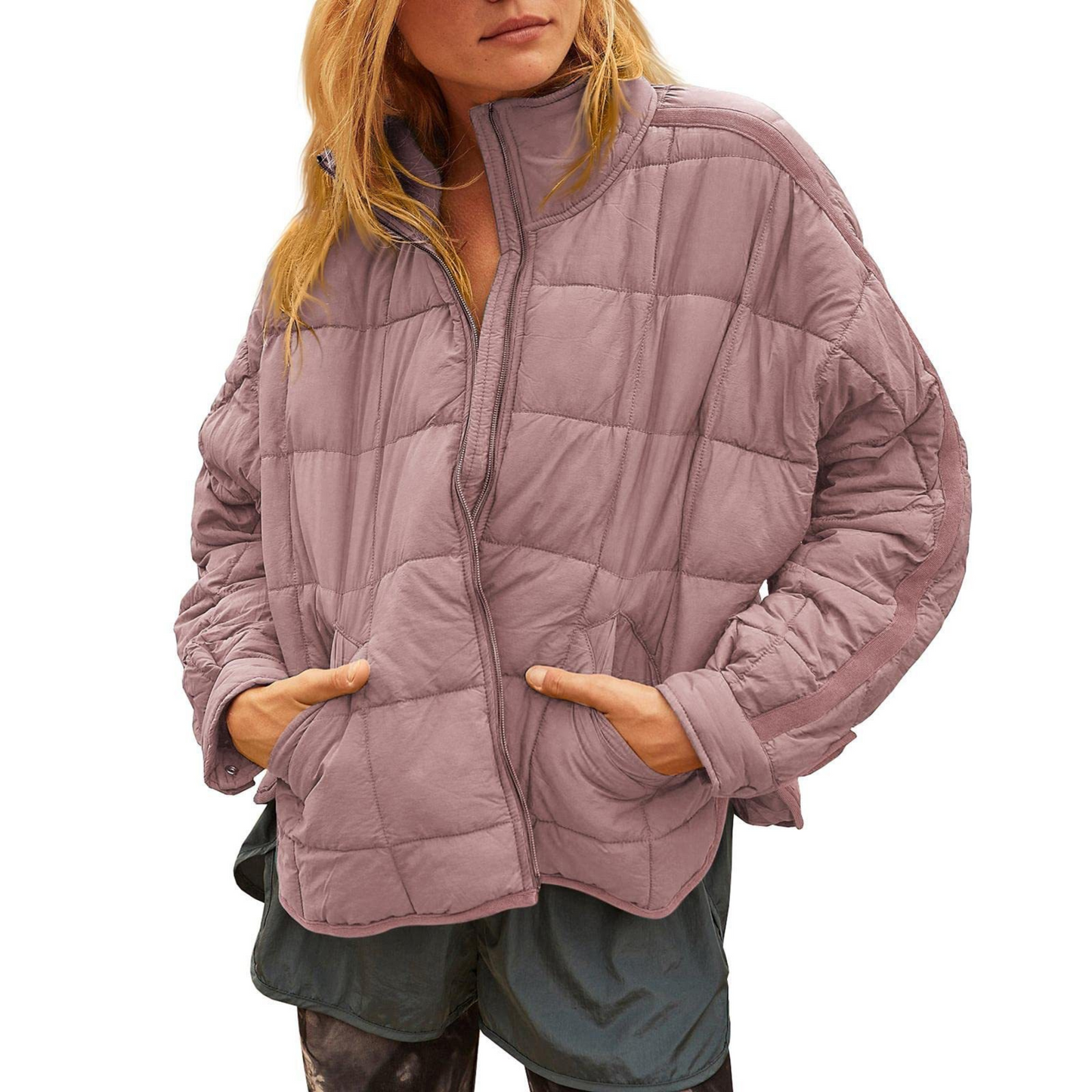Slim Fit Packable Down Puffer Coat