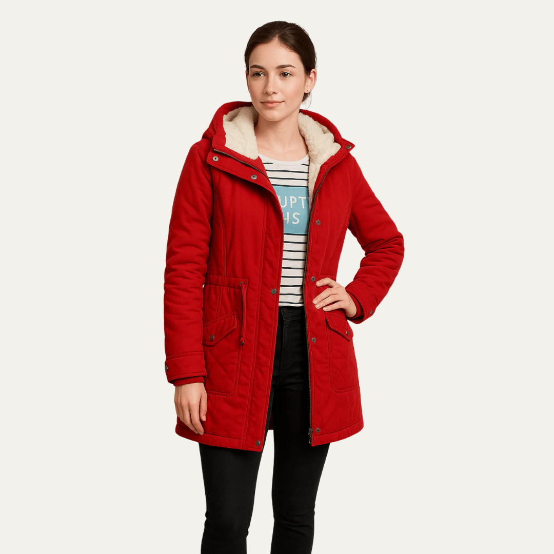 Ladies Long Waterproof Winter Coat
