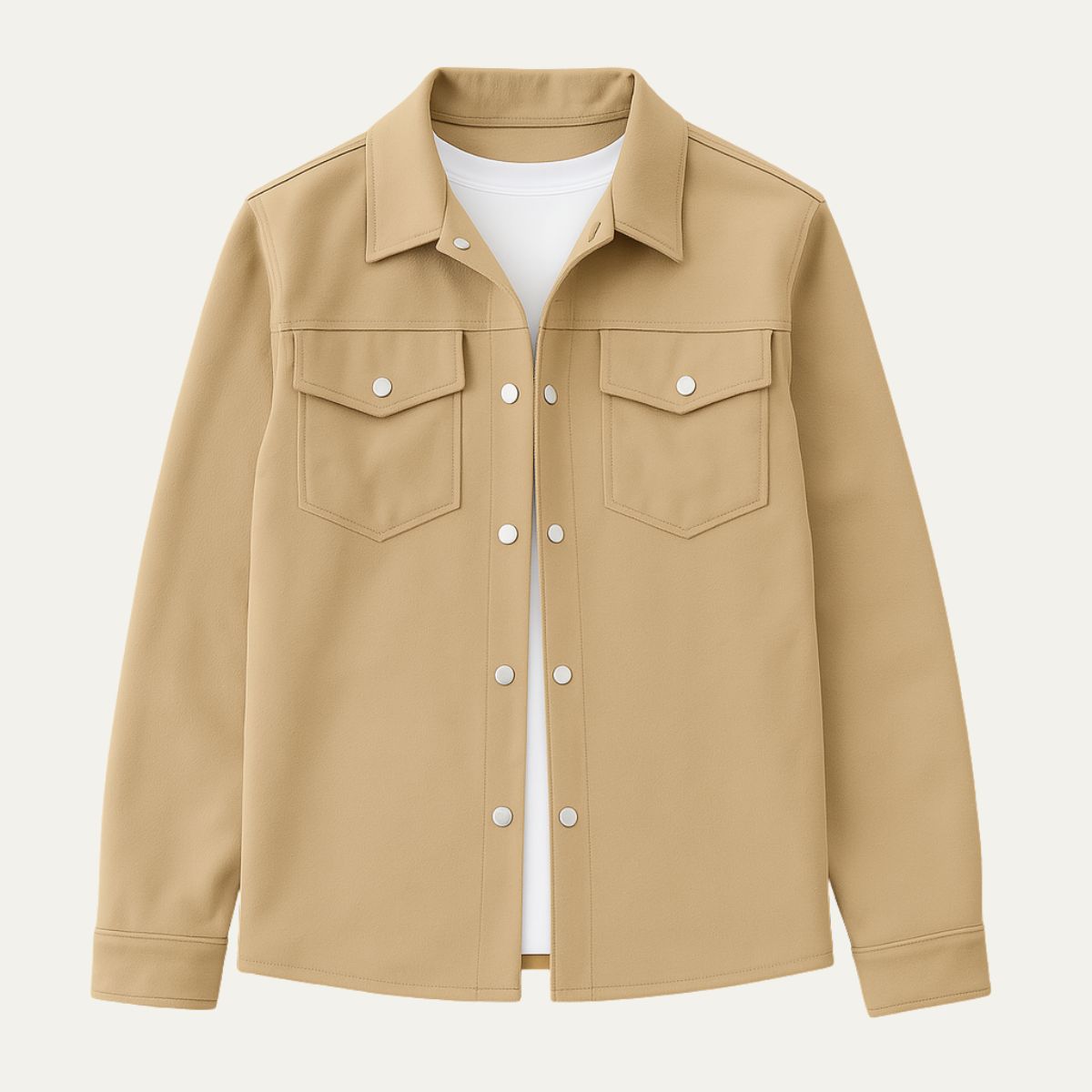 Slim Fit Mens Casual Shirt Jacket