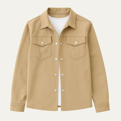 Slim Fit Mens Casual Shirt Jacket