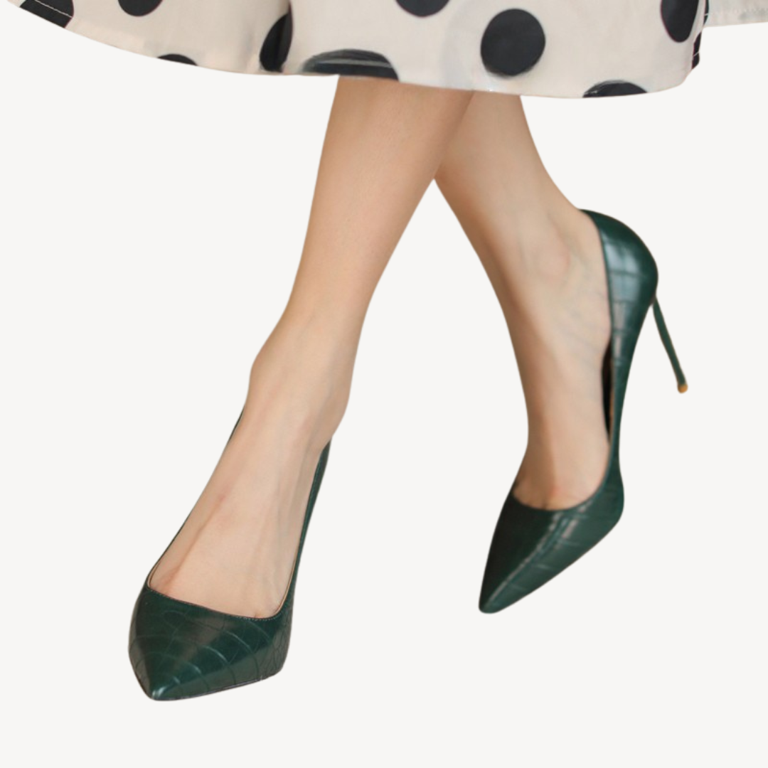 Comfortable Studded High Heels for Women - OutfitLondon
