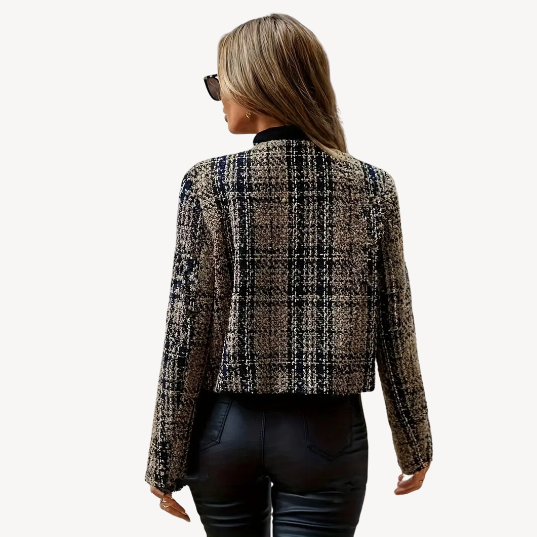 Classic Plaid Wool Jacket