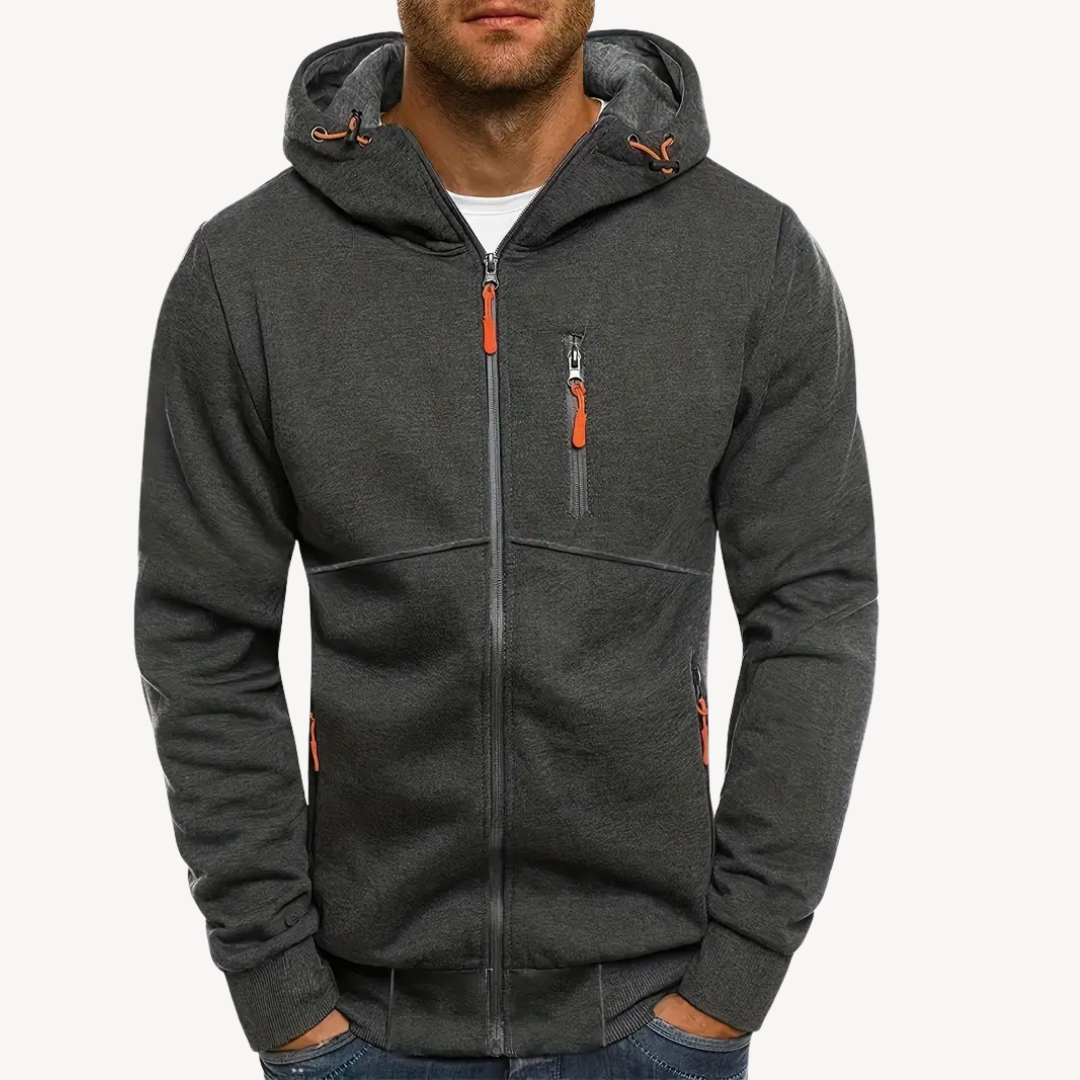 Relaxed Fit Cotton Blend Mens Hoodie