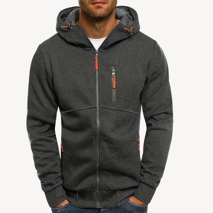 Relaxed Fit Cotton Blend Mens Hoodie