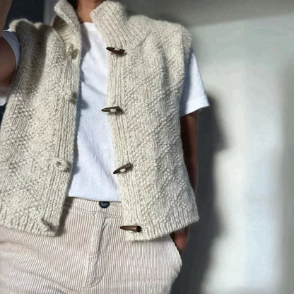 Chic Ladies Short Knitted Sweater - OutfitLondon
