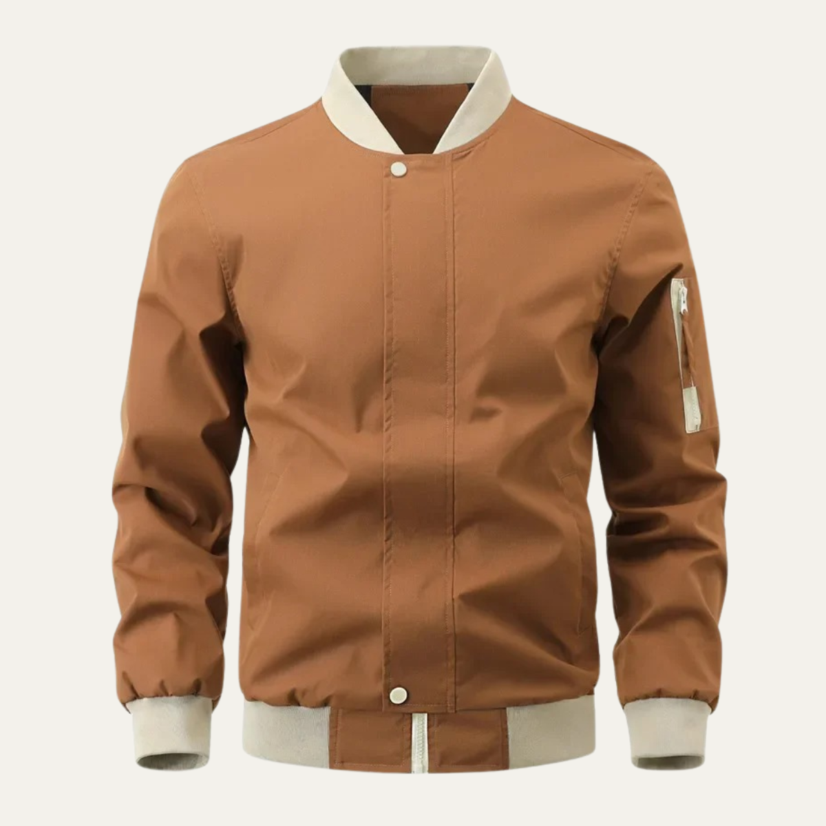 Men's Relaxed Fit Zipper Bomber Jacket - OutfitLondon