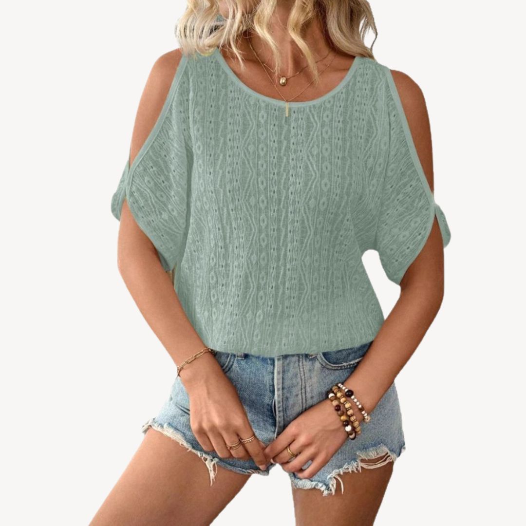 Breathable Off Shoulder Blouse for Women