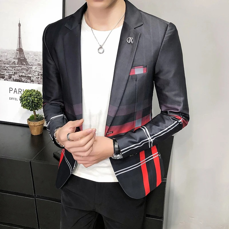 Classic Men's Fitted Office Jacket