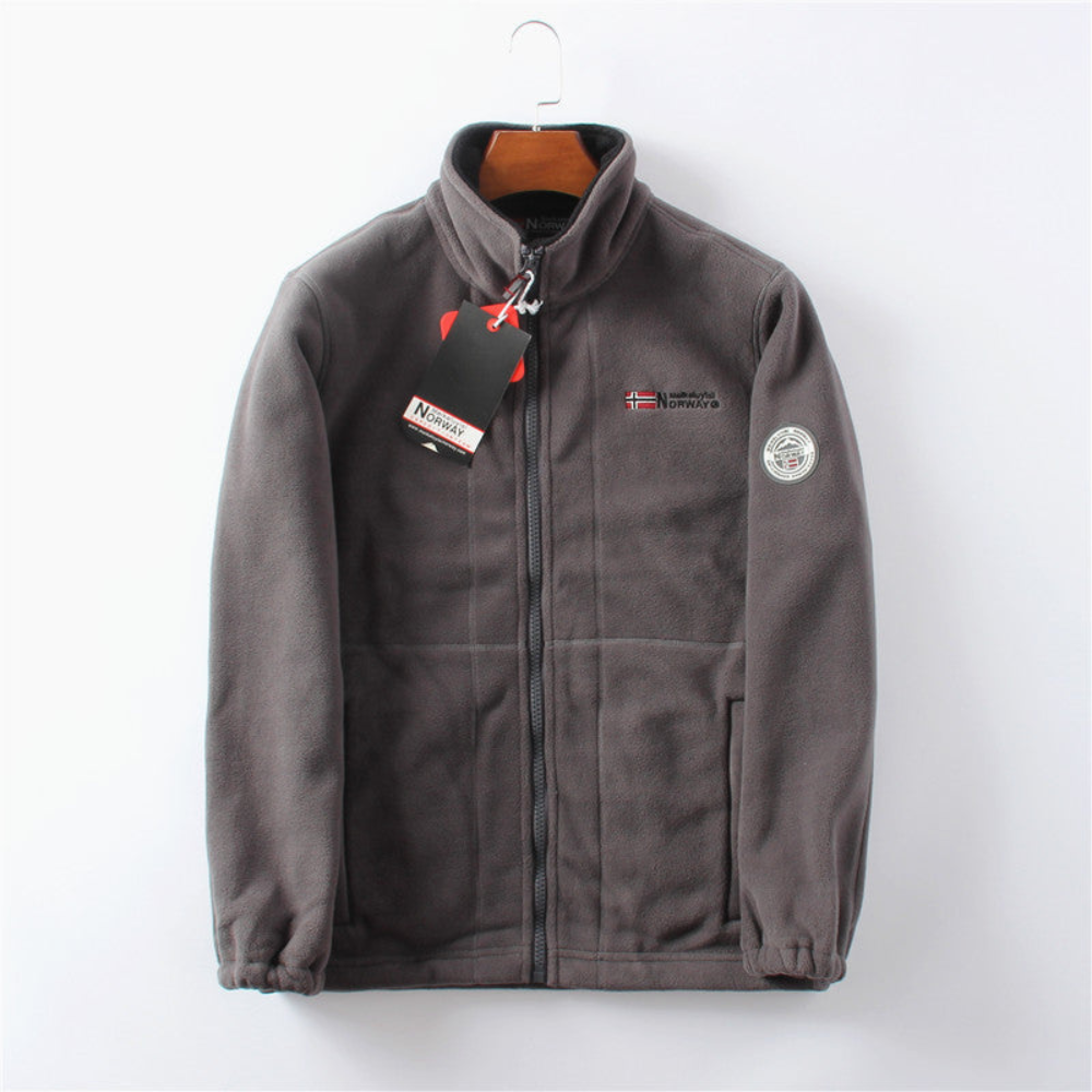Warm Cozy Mens Fleece Zipper Jacket