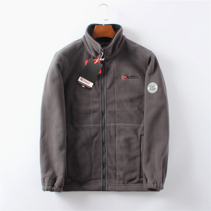 Warm Cozy Mens Fleece Zipper Jacket