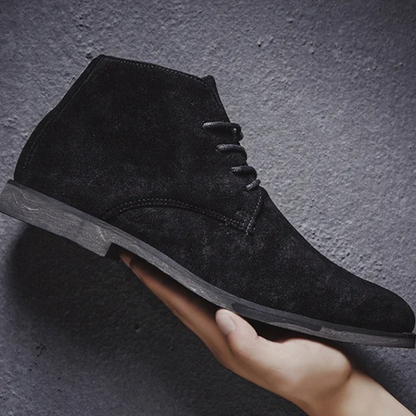 Comfortable Men's Brown Suede Ankle Boots