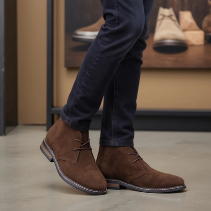 Traditional Mens Leather Lace Up Ankle Boots