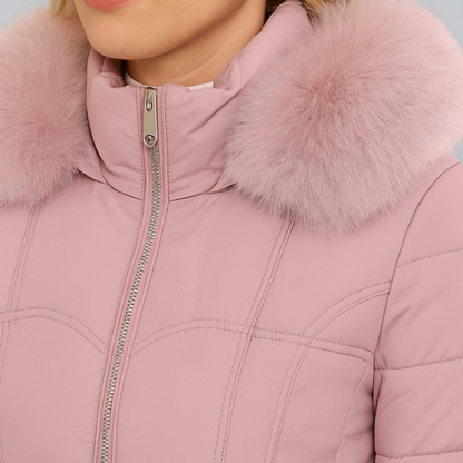 Warm Insulated Quilted Winter Parka Coat