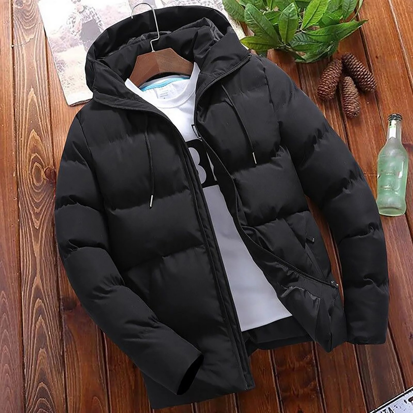 Waterproof Mens Insulated Jacket with Zip