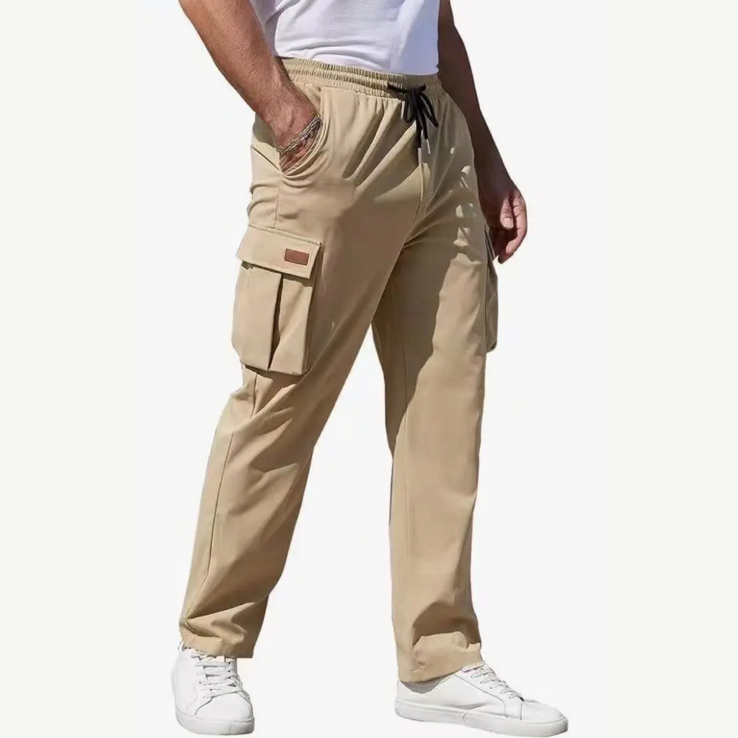 Comfortable Loose Fit Grey Work Pants for Men