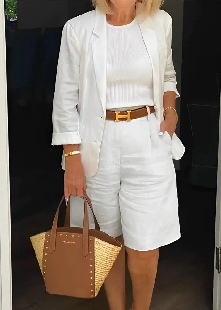 Chic 2 Piece Women's Suit Set - OutfitLondon