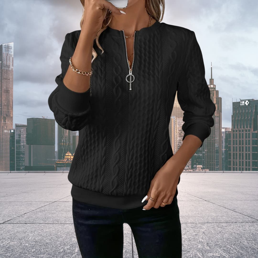 Soft Women's Knitted Crew Neck Sweater