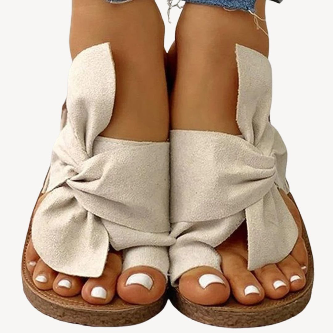 Comfortable Women's Woven Bow Sandals