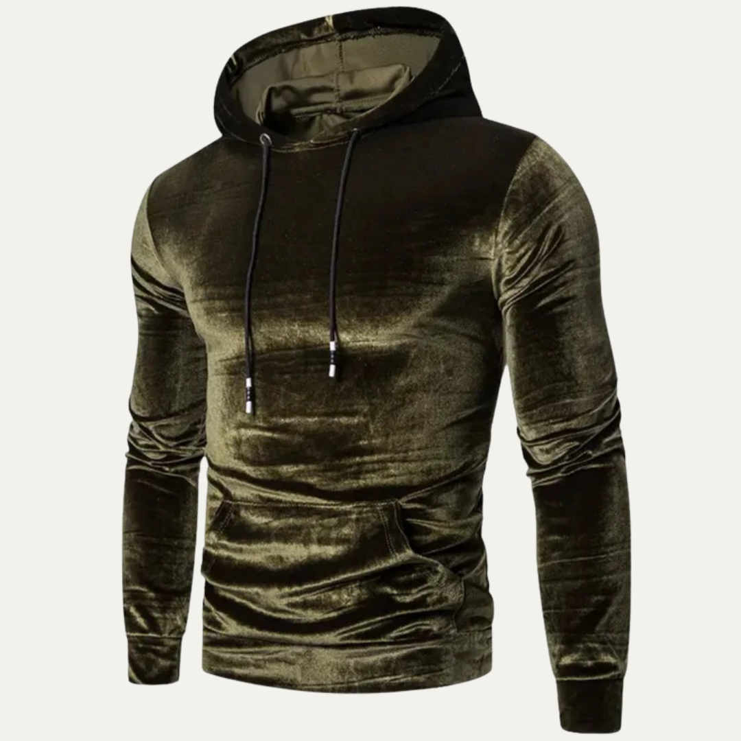 Soft Fleece Men's Hooded Sweatshirt with Pouch Pocket
