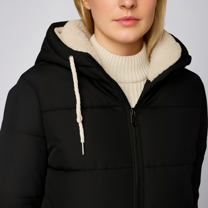 Warm Fleece Hooded Winter Jacket for Women
