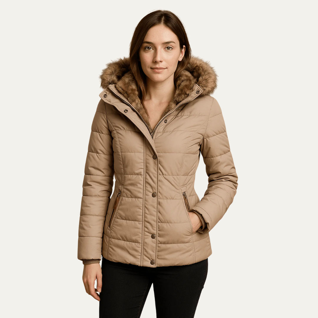Warm Faux Fur Padded Winter Coat