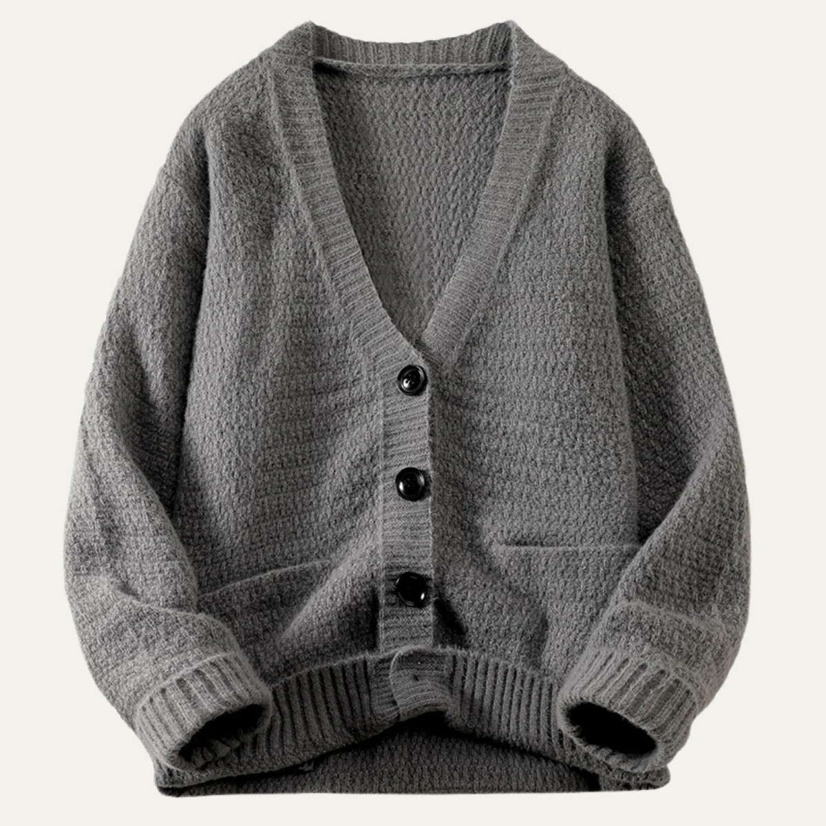 Warm Mens Cable Knit Winter Sweater Cardigan - OutfitLondon