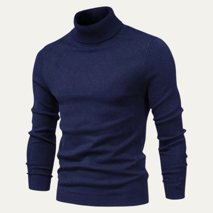 Classic Men's Fitted Turtleneck Sweater