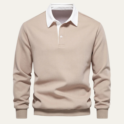 Classic Men's Relaxed Fit Polo Neck Sweater