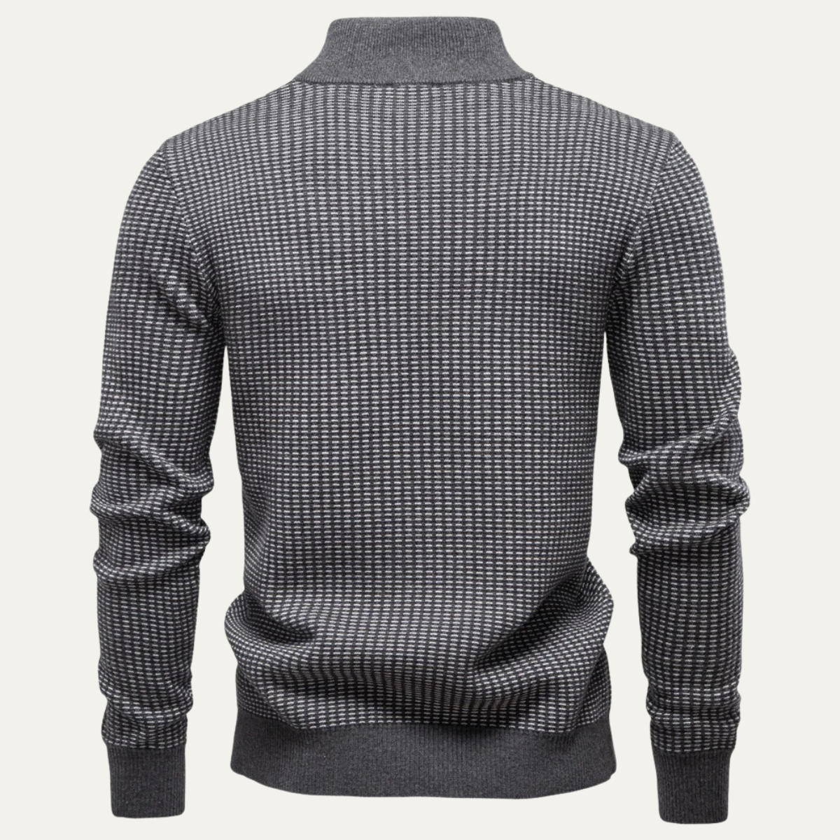 Stylish Men's Quarter Zip Knit Sweater