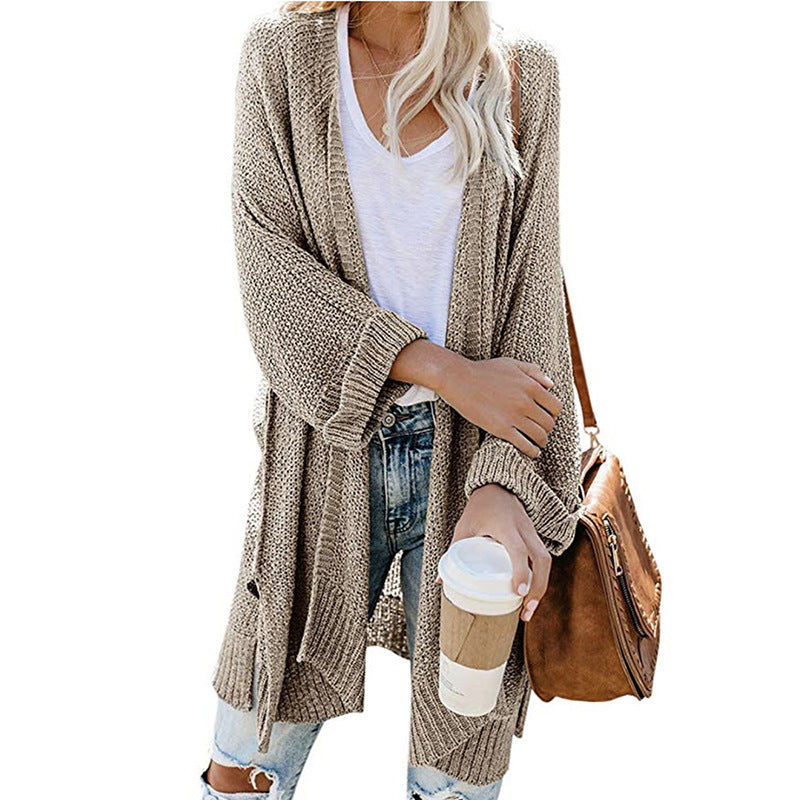 Soft Women's Pocket Open Cardigan Sweater
