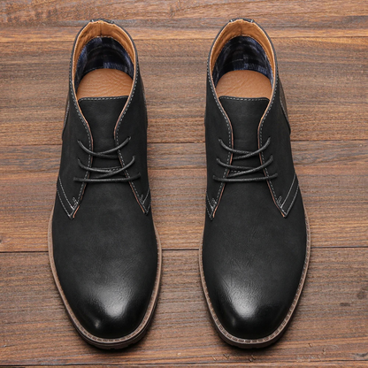 Classic Mens Brown Leather Smart Boots
